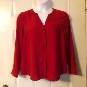 Red Apt. 9 Long Sleeve Blouse